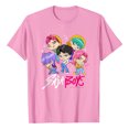 thumbnail image 1 of Pop cazadora para niña Graphic Round-Neck Short Sleeve T Shirt For Kids Youth Fashion Tee With Cartoon Print Design Soft Blend Top For Children （Pink）, 1 of 3