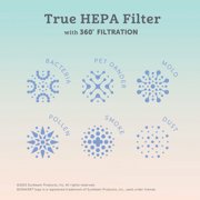 Bionaire XL 360° True HEPA Air Purifier for Large Rooms Up to 1350 sq. ft with Air Quality Sensor & Auto Mode, 4-Stage Filtration and Removes 99.97% of Pollutants - White