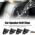 thumbnail image 2 of Unique Bargains 8pcs Black Car New Subwoofer Speak Grill Clips Clamps Fit for 4" 6" 8" 10" 12" 15", 2 of 6