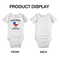 thumbnail image 3 of Born In America With A Chilean Heart Funny Baby Bodysuit For Boy Girl, 3 of 5