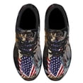 thumbnail image 2 of German Shepherd American flag Patriot Shoes Sneakers Black Size 10.5, 2 of 7