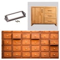 thumbnail image 6 of Uxcell 83x30mm Drawer Tag Label Metal Label Holder File Tag Frames Copper Tone 30 Pack, 6 of 6