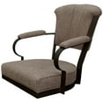 thumbnail image 3 of Miami - Extra Tall 34" Metal Bar Stools - Basin Beige Fabric- Brown Frame, 3 of 3