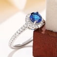 thumbnail image 6 of Pretty Women Anniversary 925 Silver Ring Cubic Zircon Wedding Jewelry Sz 6-10, 6 of 7
