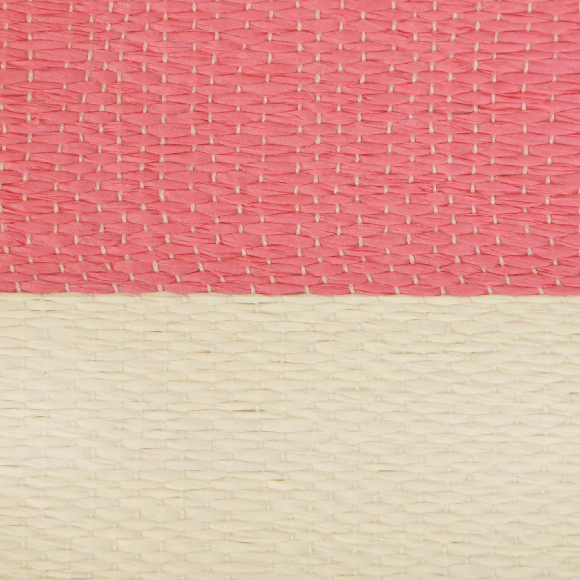 Contemporary Home Living 17" Pink and White Stripe Storage and Laundry Bin