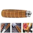 thumbnail image 4 of EeaseCA 1 Set of Kitchen Cutter Handle Wooden Chef Cutter Antiskid Handle Replacement for Restaurant, 4 of 8
