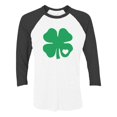 thumbnail image 1 of Tstars Womens Irish Green Clover Heart Gift for St Patricks Day Beautiful Shirts Gift for Her Irish Shirt Pride Proud Irish 3-4 Women Sleeve Baseball Jersey Shirt, 1 of 6