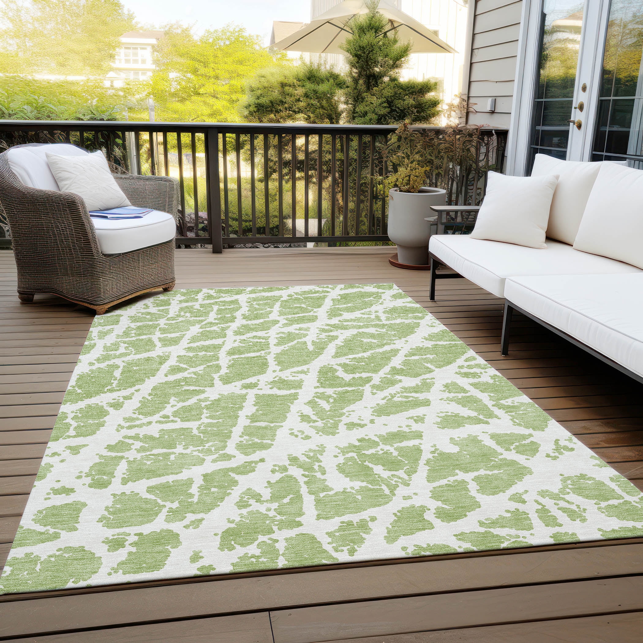 Addison Rugs Chantille Indoor/Outdoor Transitional Organic Aloe Washable Rectangle Rug, 3' x 5'