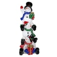 thumbnail image 2 of Design Toscano Snow Bro's Illuminated Snowman Holiday Statue: Giant, 2 of 6