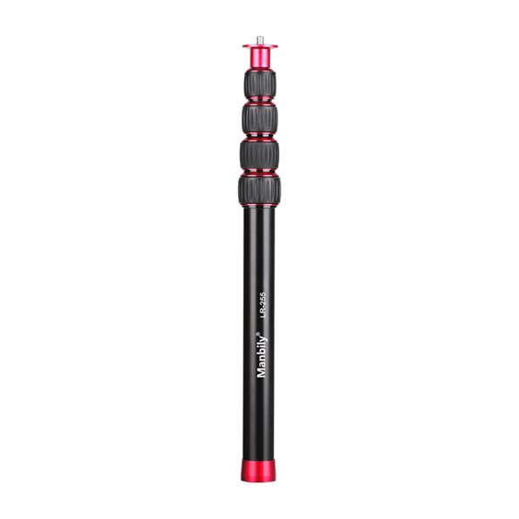 Manbily LR-255 Tripod Extension Rod for Tripod Monopod Gimbal Stabilizer Aluminum Alloy 33.5-108cm/13.2-42.5in Adjustable Camera Monopod with 1/4 Inch Screw & 3/8 Inch Screw Adapter