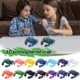 thumbnail image 3 of GuFamilya 3D Printed Crab, Joint Model, Flexible Joint Animal, Seafood Animal Statue, 3D Printed Items Cheap, Stress Relief, Irritability Relief, ADHD Toys Blue, 3 of 3