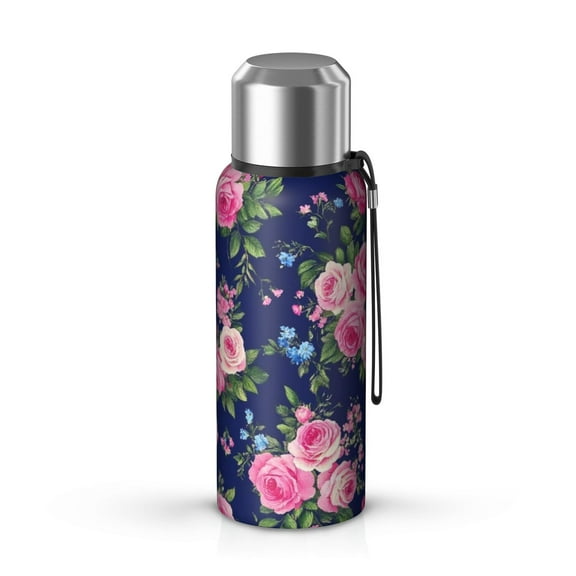 20 Oz Pioneer Flower Coffee Tumbler Double Wall Insulated Stainless Steel Water Bottle | Metal Reusable Thermoses Flask with Cup Cap | Leak & Sweat Proof with Anti-Dust Lid