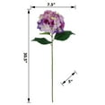 thumbnail image 3 of Mainstays Indoor 30.5" Artificial Polyester Hydrangea Flower Stem, Purple Color, 3 of 8