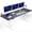 Black/White, variant on VIVO Electric 83" x 30" Stand Up Desk Workstation, White Table Top, White Frame