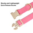 thumbnail image 4 of Minzimin 1Pack Soft Cotton Dog Collar Adjustable Corduroy Dog Collars for Small Medium Large Female Dogs(Pink,Small), 4 of 9