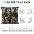 thumbnail image 5 of Orinice Owls Tree Branch Graphic Decorative Men Women Boy Girl Room Cushion Throw Pillow Cover for Home Couch Living Room Bed Sofa 1PC 12x12in, 5 of 5