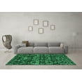 thumbnail image 3 of Ahgly Company Indoor Rectangle Abstract Green Modern Area Rugs, 6' x 9', 3 of 4