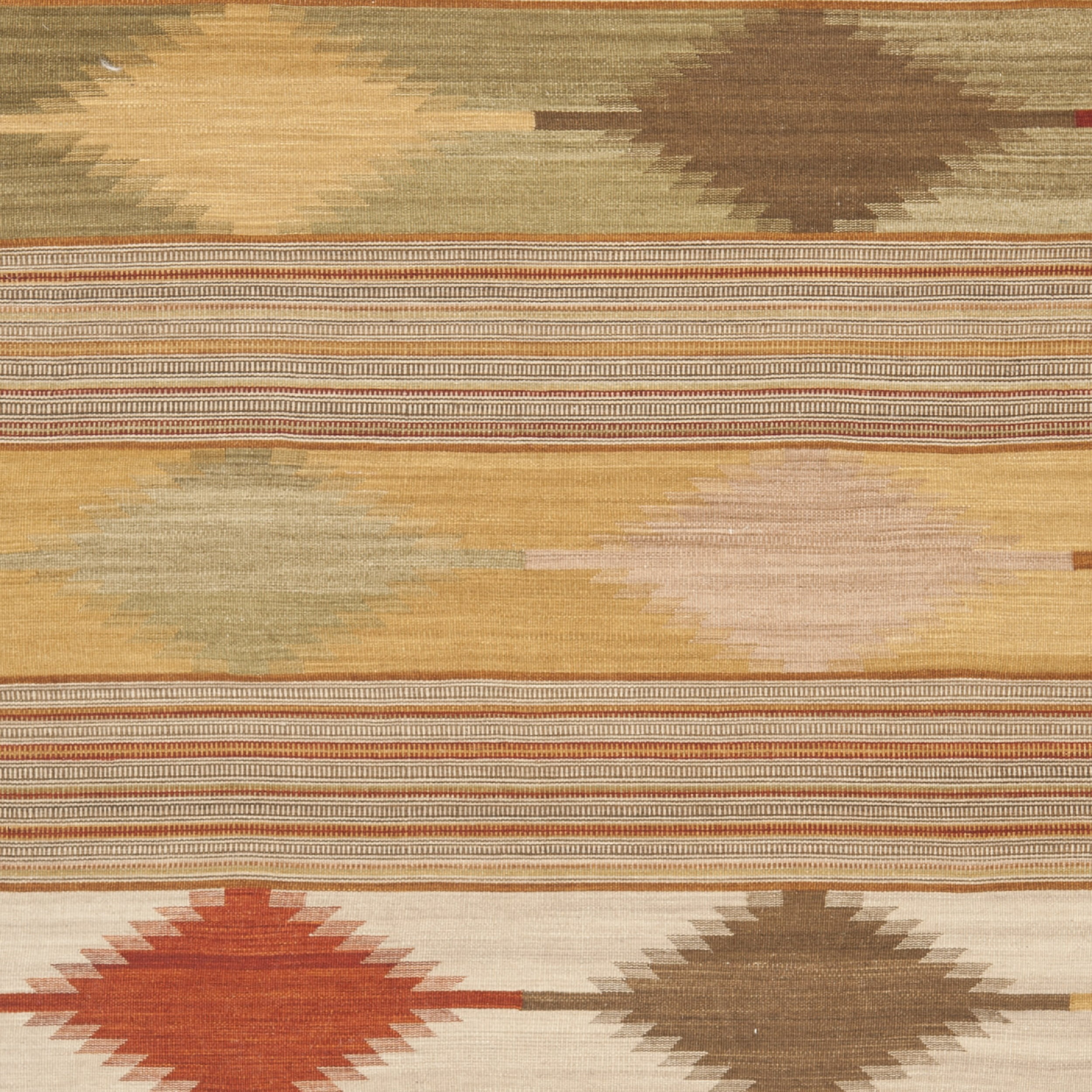 SAFAVIEH Kilim Damri Southwestern Wool Runner Rug, Natural/Multi, 2'3" x 14'