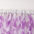 thumbnail image 4 of Sheer Curtains Linen Textured Bedroom Curtain Sheers Light Filtering Rod Pocket Voile Curtains for Living Room, 80 x 40 inches Long, Purple, Set of 2 Panels, 4 of 10