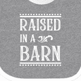 thumbnail image 4 of Inktastic RAISED in a BARN in White Boys or Girls Baby Bib, 4 of 4