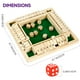 thumbnail image 4 of Juego de dados Shut The Box Kiapeak de madera para 1-4 jugadores, 4 of 7