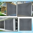 thumbnail image 6 of Covers & all Outdoor Vinyl Curtain, 12 Oz Waterproof UV & Weather Resistant Blackout Drapes for Patio Cabana Pergola Gazebo Porch, Rustproof Grommets Top & Bottom every 6” Inches (8'H x 8'W, Gray), 6 of 7