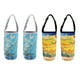 thumbnail image 1 of Bolsa portavasos protectora reutilizable para viajes al aire libre campo de flor azul, 1 of 8