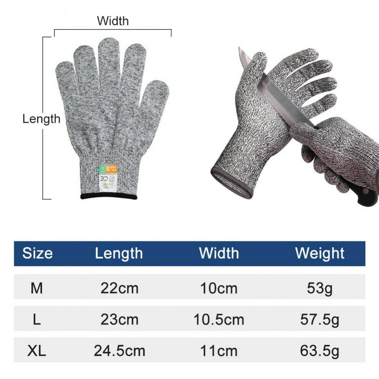 1/2/5/8/12/20 Pairs Cut Resistant Gloves, Safety Kitchen Cuts Gloves For  Oyster Shucking, Fish Fillet Processing, Mandolin Slicing, Meat Cutting And  W