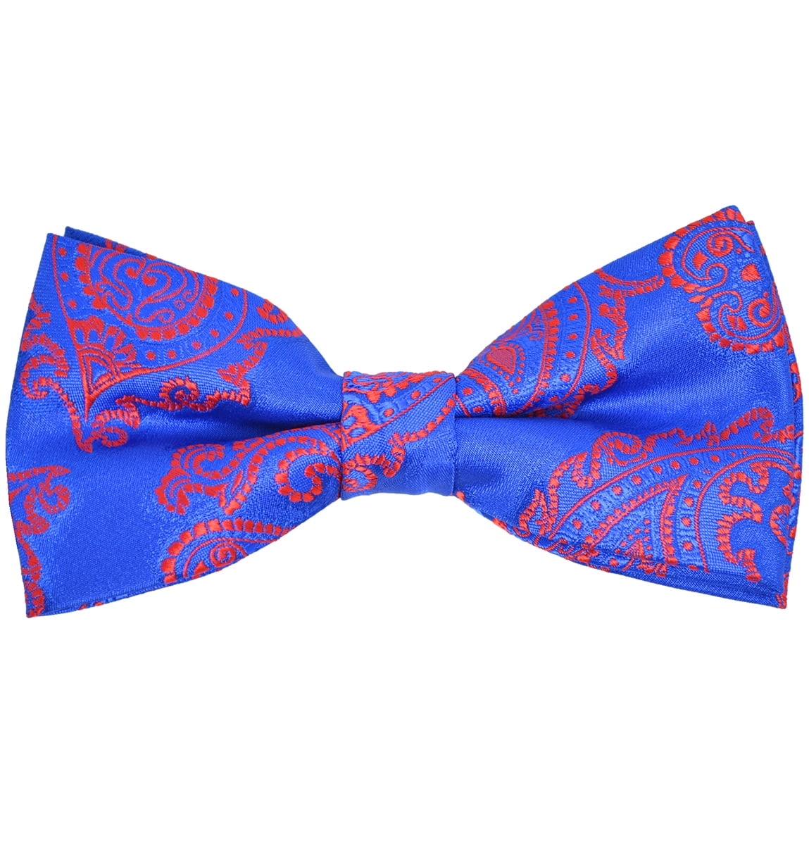 Blue Pink Artisan Floral Hand Made Men's Bow Tie