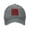 Gray, variant on Men Women Washed Twill Baseball Cap Harlequin Art Adjustable Dad Hat Black
