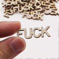 thumbnail image 4 of Wooden Papercut Postcard, Fuck Letter Jar Gift Jar, Jar of Fucks Gift Jar, Fuck Wooden Hollow Letter Piece To Vent Bad Mood, Wooden Papercut Postcard, 4 of 5