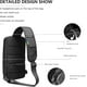 thumbnail image 5 of OZUKO Bolso Bandolera Antirrobo, Mochila Grande Impermeable para Bolso de Hombro con Carga USB, Mochilas Casuales Ligeras (Gris), 5 of 10