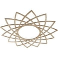 thumbnail image 2 of Ekena Millwork 38"OD x 14 5/8"ID x 3/8"T Eleanor Wood Fretwork Pierced Ceiling Medallion, Red Oak, 2 of 3