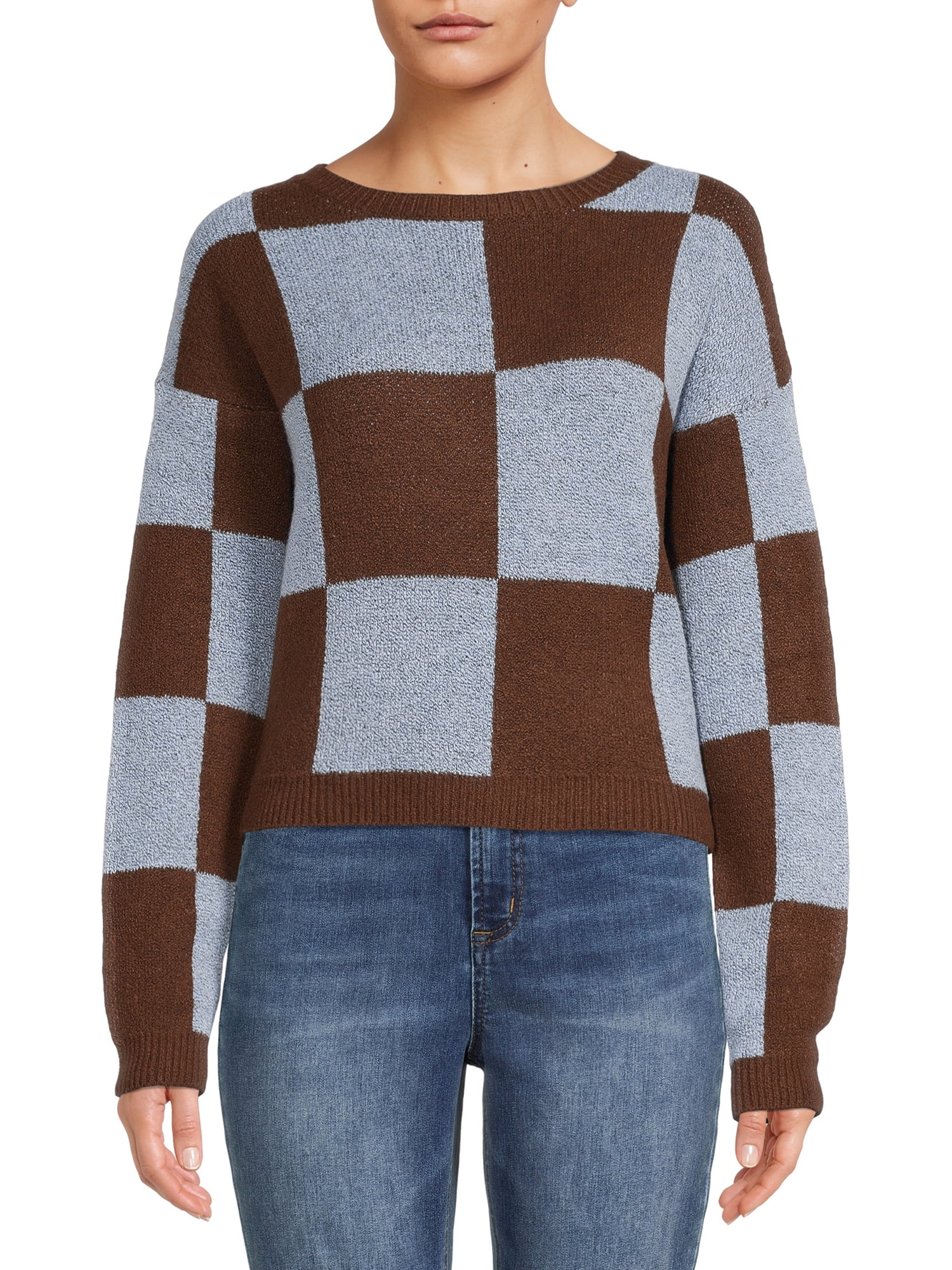 No Boundaries Junior's Jacquard Pullover Sweater
