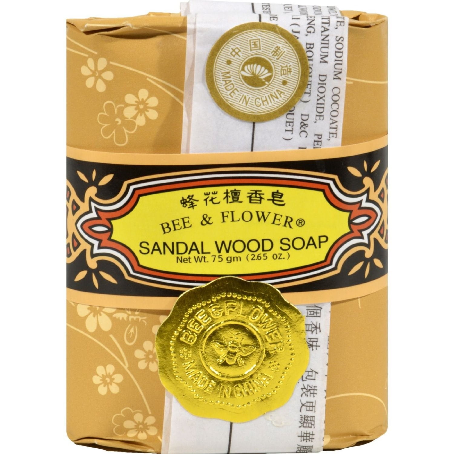 Bee & Flower Soap Sandalwood, 4.4 Oz