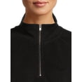thumbnail image 4 of Time and Tru Women's Faux Sherpa Pullover Sweatshirt, 4 of 5