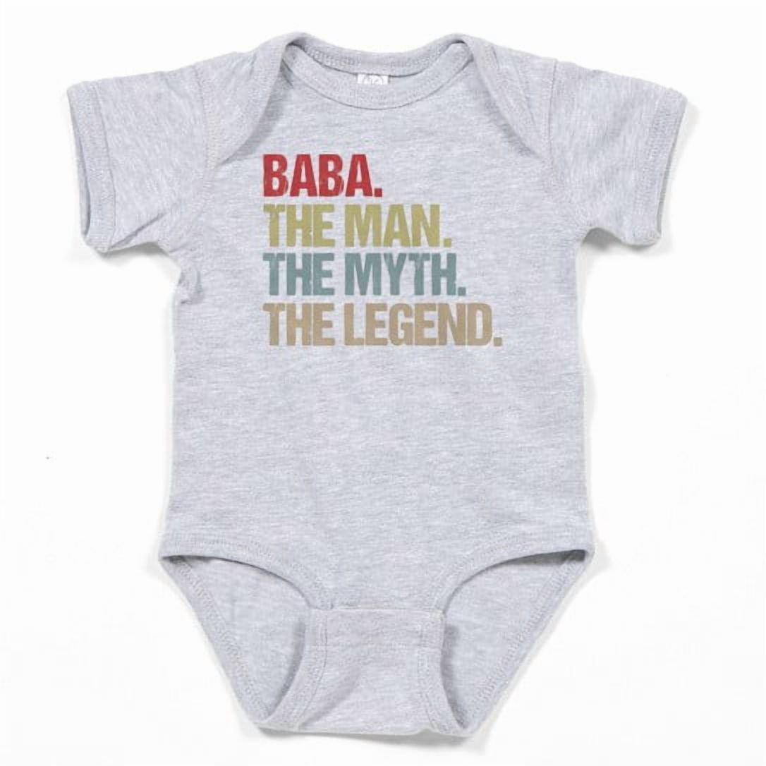 CafePress - Baba The Man Myth Legend Father's Day Gift Idea - Cute Infant Baby Bodysuit Romper