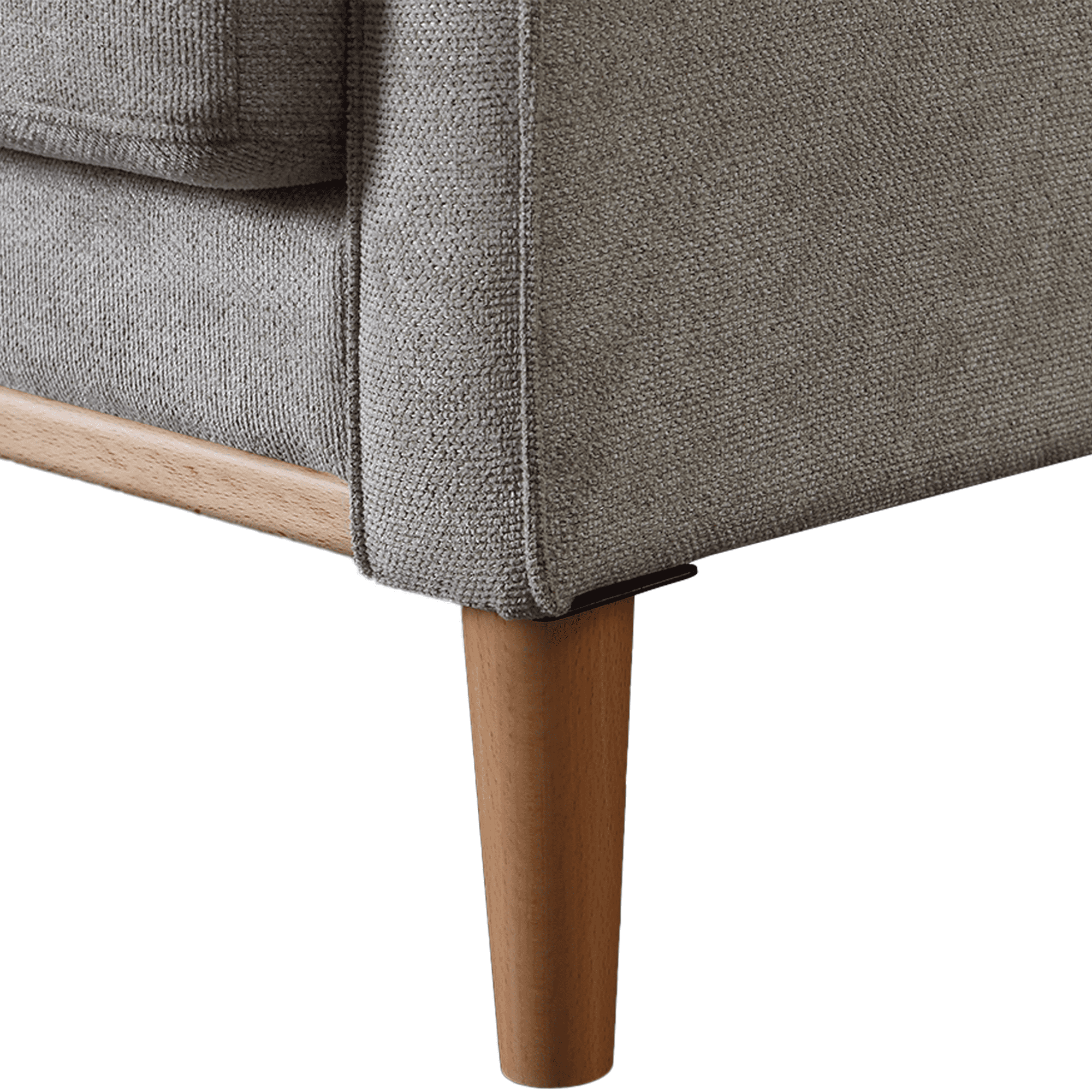 MAYEERTY 2-seater Modern Sofa, Wide Armrests and Deep Seat for Living Room Lounge Office, Cream