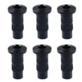 thumbnail image 1 of 6pcs Thru Body Electric Guitar Ferrule Fastener Bushings Black, 1 of 5
