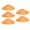 Orange, variant on 5PCS High Visibility Round Safety Cones for Sports Coaching Basketball Football