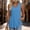 Sky Blue, variant on Long Tank Tops for Women Linen V Neck Pleated Sleeveless Strap Tops Summer Tops