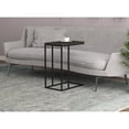 thumbnail image 2 of Safdie & Co. 20"L C-Shape Black Metal Legs Accent Table in Dark Grey, 2 of 4