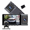 thumbnail image 4 of HLONK 3 Channel Dash Cam Front Inside Rear 1080P Driving Recorder with IR Night Vision WiFi APP Control Gravity Sensor Loop Recording & 32GB Card for Cars, 4 of 9