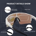 thumbnail image 4 of Gafas de Sol Polarizadas para Ciclismo OULAIQI para Hombre y Mujer con 3 Lentes Intercambiables, 4 of 6