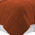 thumbnail image 3 of Veria Microfiber Queen Comforter with Stitched Block Pattern The Urban Port, Brown, 3 of 4