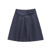 Smith's American Girls' Double Strap Skirt - navy, 20 (Big Girls)