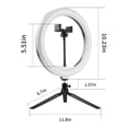 thumbnail image 3 of DAYBETTER 10" Selfie Ring Light with Tripod Stand & Cell Phone Holder, Dimmable LED Ringlight for Makeup/Videos/Vlog/Tiktok, Usb Port, 3 of 6