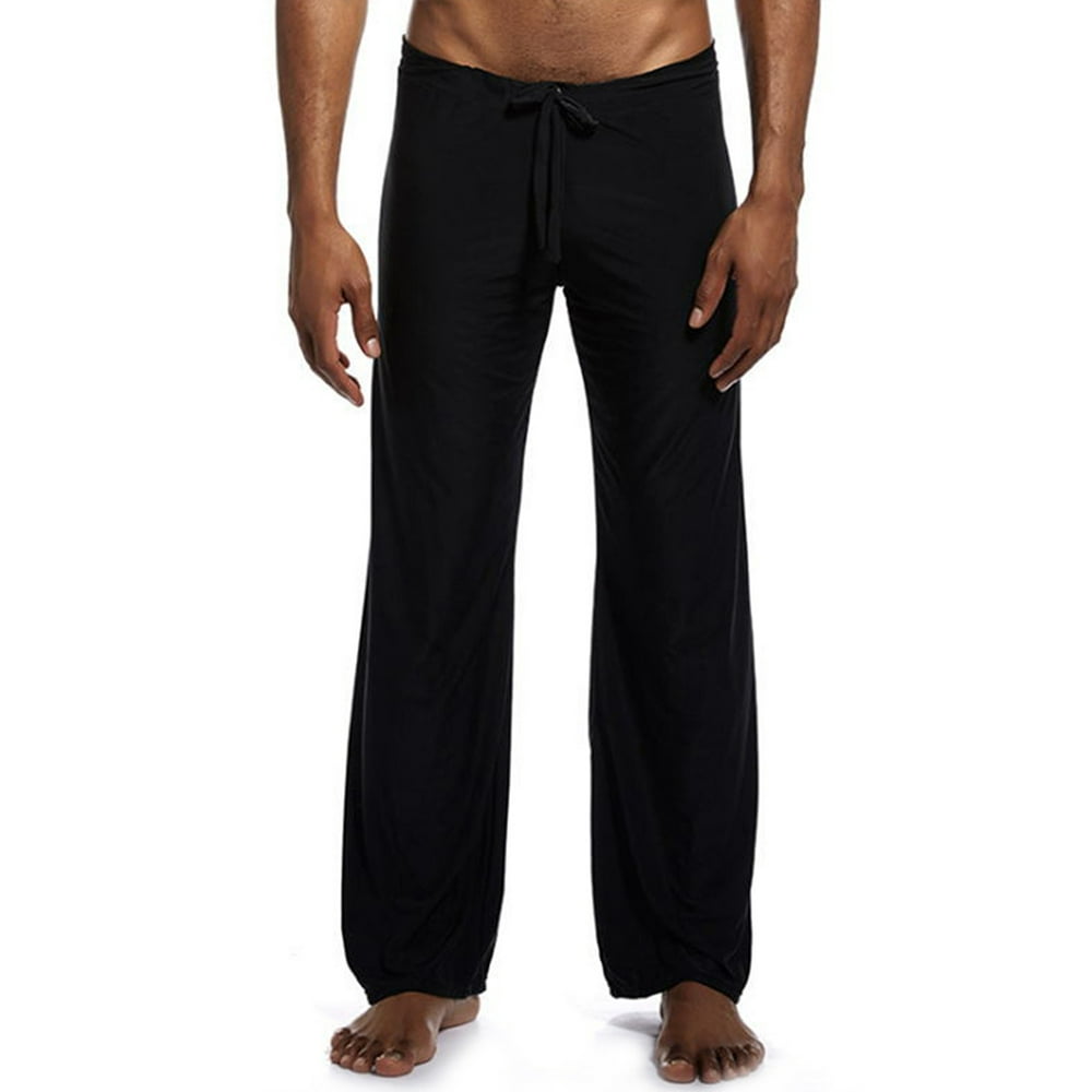 UKAP - UKAP Men Lightweight Pilates Lounge Trousers Straight Wide Leg ...