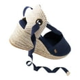thumbnail image 6 of Escala Canvas Espadrille Wedges - Navy Blue / 8, 6 of 6