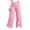 Pink, variant on TEAJOPSUU Plus Size Yoga Pants for Women Wide Leg Stretchy High Waist Elastic Waisted Palazzo Pants Casual Daily Trousers XL-5XL Black